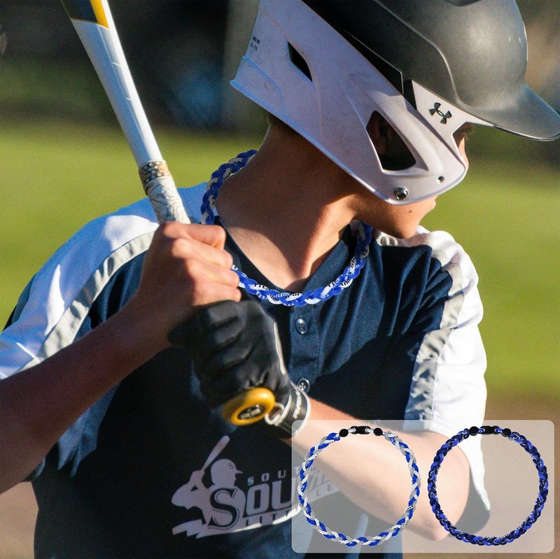 SUPBOMM 3 pcs Baseball Rope Necklaces, League Team Colors Braided Necklace, Baseball Team Gifts - Image 5